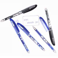 หัวปากกาปากกาลบได้3/6ชิ้นปากกาดำสีน้ำเงิน0.5มม. ปากกาบอลพอยท์นักเรียนปากกาสำหรับสำนักงานโรงเรียนเครื่องเขียนอุปกรณ์การสอบ B1y1-60