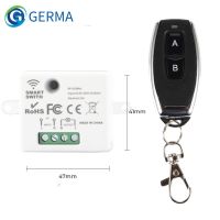 ✣ GERMA 433 MHz Learning Code EV1527 RF Remote Control Included Battery Wireless Remote Switch AC 220V 1CH relay Receiver Module