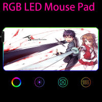 Animation Sword realm Gaming Mouse Pad Computer Mousepad RGB Large Gamer XXL Accessories Carpet Big Mause Pad PC Desk Play Mat