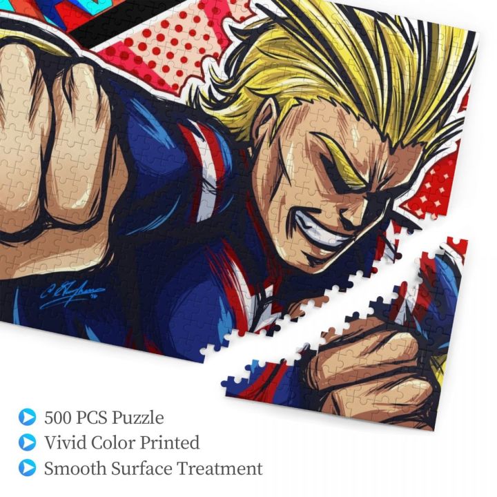 my-hero-academia-all-might-1-wooden-jigsaw-puzzle-500-pieces-educational-toy-painting-art-decor-decompression-toys-500pcs