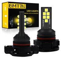 BMT 2 Pcs H16 5202 PSX24W LED DRL Daytime Running Lights Car Led Fog Lights Lamp Auto Canbus Bulbs 3030SMD Super Bright Warranty Power Points  Switche