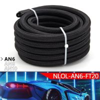 [Hot K] 10FT(3เมตร) 20FT(6เมตร) AN6 AN8 AN10 Braide ท่อน้ำมันเชื้อเพลิงสาย Braided ท่อน้ำมันเชื้อเพลิงถักไนลอนสแตนเลส