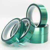 44mm X 33m Heat-resistant PET High Temperature Green Masking Shielding Tape for PCB Solder Plating Insulation Protection