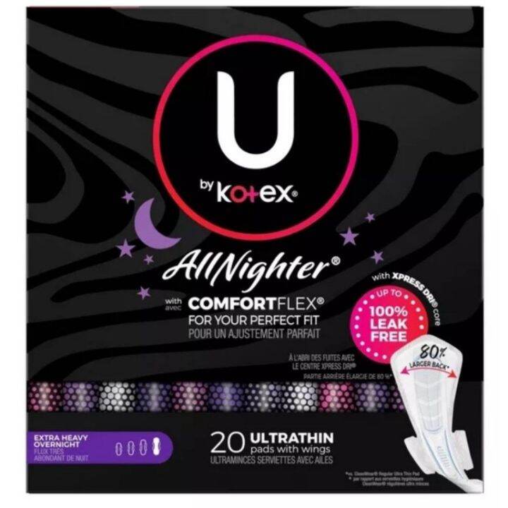 Ltb U By Kotex Extra Heavy Overnight Allnighter Ultra Thin Pads W Wingslds Lazada Ph