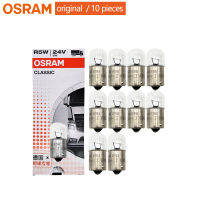 OSRAM 5627รถบรรทุกมาตรฐานไฟภายในป้ายทะเบียนโคมไฟ OEM อัตโนมัติสัญญาณหลอดไฟต้นฉบับ24โวลต์ R5W 5วัตต์ (10ชิ้น)