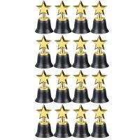 16PCS Kids Plastic Gold Star Trophies,Golden Colored Award Trophy for Football,Soccer,Baseball,Carnival Prize,Party Gift