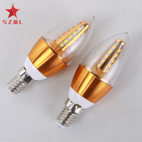 [ขาย] 220V 5W เทียน Led หลอดไฟ E14อลูมิเนียมกันน้ำประหยัดพลังงานโคมไฟ