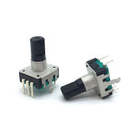 5pcs/lot 360 Degree Rotary Encoder EC12 RE12 Audio Encoder Coding 5Pin 24 Position With Push Button Switch Handle Length 15MM