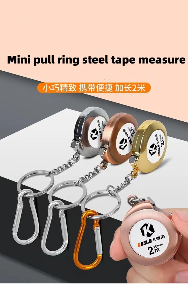 Mini Keychain Tape Measure 2m Steel Tape Measure Delicate Small