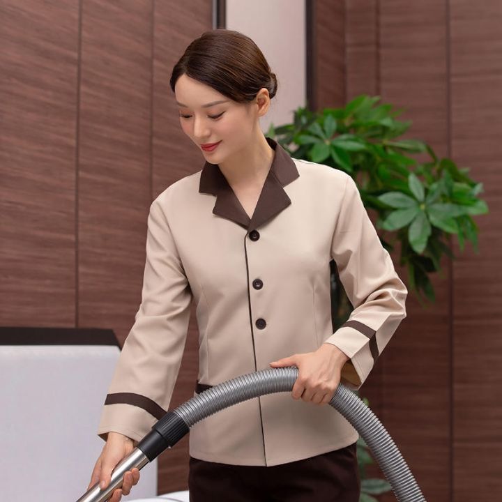cleaning-overalls-female-hotel-room-property-housekeeping-cleaning-aunt-short-sleeved-long-sleeved-suit-work-clothes-printing