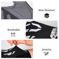 WEST BIKING Reflective Sports Gloves Half Finger Summer Gloves Touch Screen Function Men Running Gloves with Palm Pocket Design