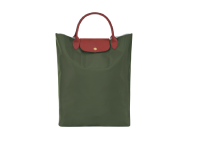 100 Authentic Longchamp Le Pliage RE-PLAY Short Handle Colorblock Polyamide Canvas With Interior Coating Tote Bag Shopping Bag 10168091292 Kaki Gift bag❐