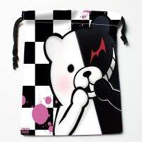 Anime Danganronpa v3 Drawstring Bags HD Print 18X22CM New Arrival Soft Satin Fabric Resuable Storage Clothes Bag Shoes Bags 12.2