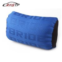 RASTP-Universal 1 Piece Soft Pillow JDM Style BRIDE Neck Pillow Fabric Gradation Car Seat Headrest Car Neck Pillows RS-BAG043 Seat Cushions