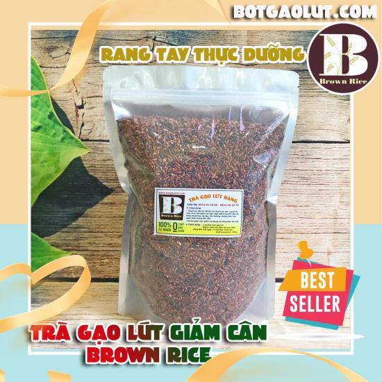 Hcmtrà gạo lức giảm cân brown rice 800gr rang tay thực dưỡng - ảnh sản phẩm 2