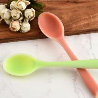 ✇ 9 Colors Silicone Spoon Heat Resistant Easy To Clean Non-stick Rice Spoons High Temperature Spoon Tableware Utensil Kitchen Tool