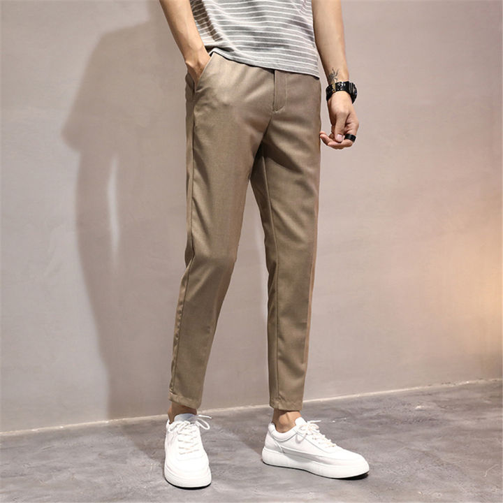 พร้อมส่ง-men-fashion-slack-pants-7-color-2009-กางเกงสแล็คชาย-กางเกง5ส่วนชาย-กางเกงเกาหลีชาย-กางเกงขายาวผช-กางเกงแสลคชาย-กางเกงชายขายาว-กางเกงสเลคชาย