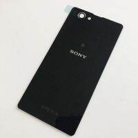 【☄New Arrival☄】 baoyao ฟิล์มป้องกันสำหรับโซนี่ด้านหลังที่อยู่อาศัยพลาสติก Sony Xperia Z1 Compact Z1มินิชิ้นส่วนอะไหล่ประตูหลังที่มีโลโก้