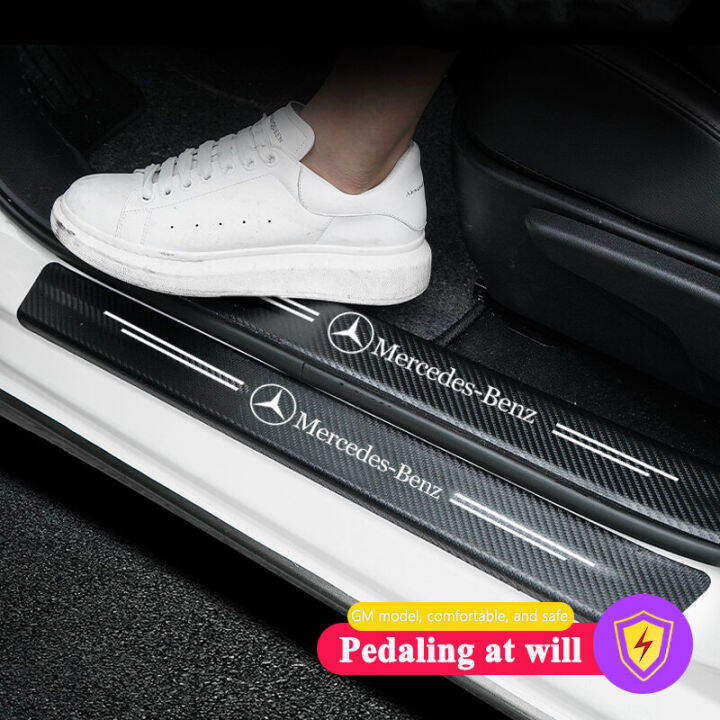 4PCS Car Door Sill Bumper For Mercedes Benz accessories c 200