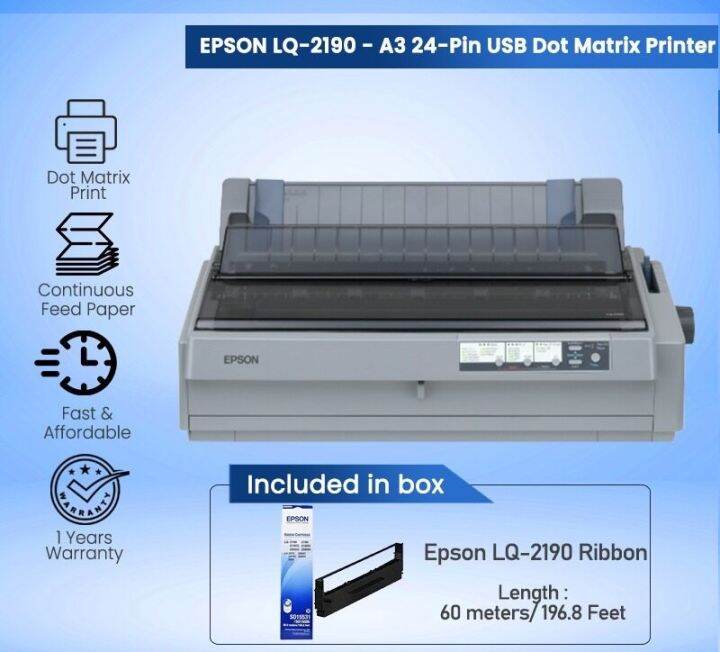 Epson Lq 2190 Lq2190 Dot Matrix Printer Lazada 8151