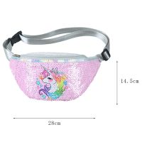 Sequin Unicorn Cross body Purse Bag Unicorn Shoulder Bag Outdoor Sport Bum Bag For Girls Women