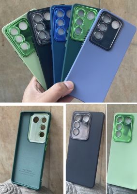 เคสพรีเมี่ยม Vivo Y21 Y21s Y21T Y33s Y33T เคสกำมะหยี่ TPU สีพื้น สีทึบ โครเมี่ยม กันกล้องหลัง ไม่มีโลโก้