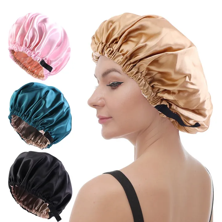 New Satin Hair Cap for Sleeping Invisible Flat Imitation Silk Round Haircare Women Headwear Ceremony Adjusting Button Night Hat | Lazada PH New Satin Hair Cap for Sleeping Invisible Flat Imitation Silk Round Haircare Women Headwear Ceremony Adjusting Button Night Hat | Lazada PH