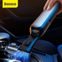 เครื่องดูดฝุ่นในรถยนต์ Baseus 4000Pa เครื่องดูดฝุ่นแบบพกพาน้ำหนักเบาสำหรับยานพาหนะพร้อมไฟ LED สำหรับทำความสะอาดภายในรถด้วยทรายขนสัตว์เลี้ยง - แบบพกพา พลังงานสูง เครื่องดูดฝุ่นไร้สาย