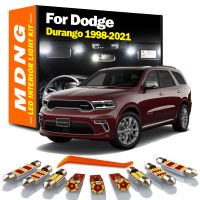 MDNG Canbus โคมไฟในร่มสำหรับ Dodge Durango 1998-2017 2018 2019 2020 2021ยานพาหนะหลอดไฟ LED ภายในแผนที่โดมชุดไฟไม่มีข้อผิดพลาด