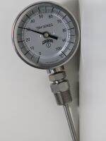 (UIM-Shop) Bi-Metal Thermometer Dial 4" , Range 0-150 C , 1/2" NPT , Model TBM41040222NB11