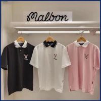 2023 Korea MALBON New Golf Jersey Men Summer Outdoor Sports Short-Sleeved Top Rabbit Ears polo shirt T-shirt Sports Jersey 9905