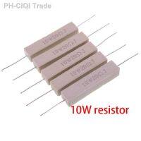 10pcs 10W Cement resistance resistor 10 15 20 25 ohm 10R 15R 20R 25R