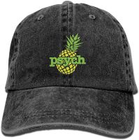 Buecoutes Psych Pineapple Vintage Cowboy Baseball Caps Trucker Hats Natural Dad Hat Unisex Snapback Hat