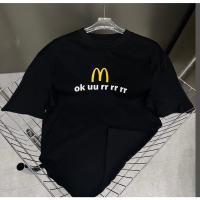 ㍿▼☇ ❤ เสื้อยืดแขนสั้นลําลอง พิมพ์ลาย High Street McDonalds สําหรับผู้ชาย และผู้หญิง