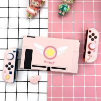 【cw】 Hotsale Cute Pink Hard Front Back Cover Crystal Shell For Nintendo Switch JoyCon Controller Nintend Protective Case Dropshipping 【hot】