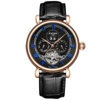 ⌚KINYUED 2023ใหม่นาฬิกาแฟชั่นกันน้ำหรูหราชายนาฬิกากลไกชายทันสมัย J071 Tourbillon อัตโนมัติกลวงสำหรับธุรกิจ