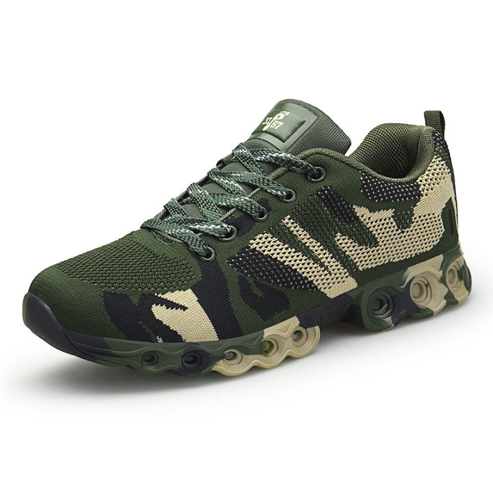 2021Mens Plus Size Outdoor Mesh Sneakers Military Work Casual Shoes Men Camouflage Army Breathable Walking Shoes Trainers BTMOTTZ