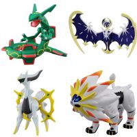 ฟิกเกอร์โปเกมอน Arceus Solgaleo Lunala Rayquaza Pikachu ชุดโปเกมอนการ์ตูนของเล่นหุ่นอะนิเมะของขวัญวันเกิดเด็ก