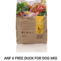 [ลด50%] ล้างสต๊อก!! ANF อาหารสุนัข สูตร 6 free Organic Duck 6กก.อาหารสุนัขโต เนื้อเป็ด สูตรออร์แกนิค  (Dog food อาหารหมา อาหารสุนัข)