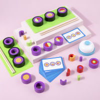 Childrens Wooden Kitchen Pretend Toy Sushi Cooking Role Play Matching Puzzle Montessori Fine Motor Training Kids Pretend Play