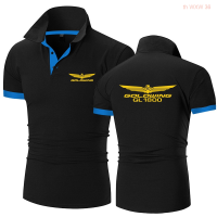 【high quality】  Mens 2023 Honda Golden Wing Gl 1800 Casual Short Sleeve Polo Neck, Bright Colors, Summer Fashion