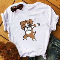 Cartoon Dog Shy Print Animal Pet Graphic T Shirt Tshirts Tee Gildan Spot 100% Cotton