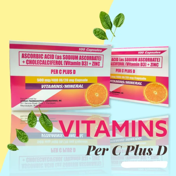 VITAMINS Sodium Ascorbate w/ Vit D3 (Cholecalciferol) & Zinc ( PER C