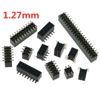 10PCS 1.27MM SMD Double Row Female Socket 2x2/3/4/5/6/7/8/9/10/12/16/20/40/ PIN Female Header Connector