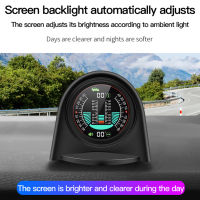 Universal X94รถ Head Up Display เครื่องวัดความเอียงแบบดิจิตอล GPS Slope Meter เครื่องวัดระดับเอียงตัวบ่งชี้สายไฟ Accessories