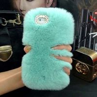 Soft Hair Cases For Ipod Touch 6 7 5 fluffy Hairs Diamond case Rex Real Animal Fur Hoesjes Caja For Touch 5 Fundas De Peluche