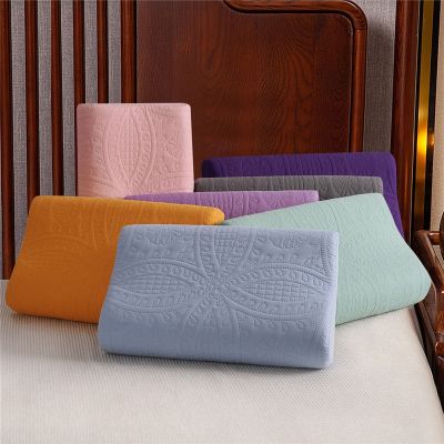 【CW】◐  Pillowcase Memory Cases Color Cotton Bed Sleeping Cover Foam Pillowcover 50x30cm/60x40cm