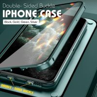 ™ Double Sided Buckle Case For iPhone 11 Pro Max 360 Magnetic Adsorption Metal Mirror Case Cover For iPhone X XS Max XR 12 12 Pro