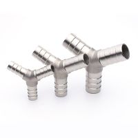 6/8/10/12/13/15/20/25mm Stainless Steel Y Piece 3-Way Barbed Hose Joiner Connector Fitting Adapter Fuel Air Gas Oil Pipe