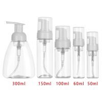 50/100/150/300ML Clear Foaming Bottle Liquid Soap Whipped Mousse Points Shampoo Lotion Shower Foam Refillable Bottle Useful